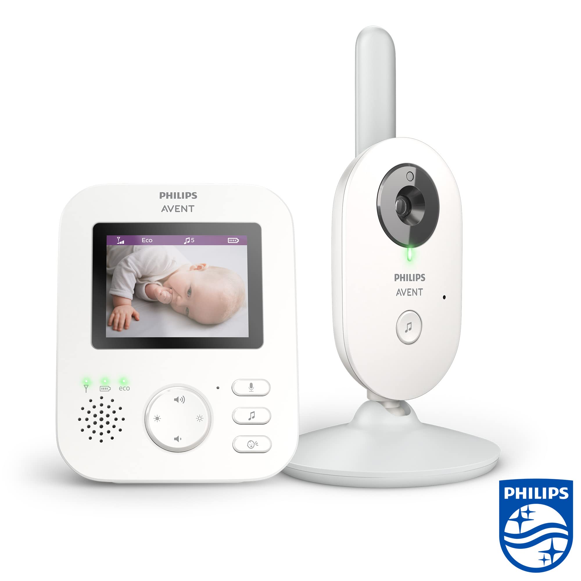 philips-avent-scd833-26-video-babyphone-mit-kamera-2-7-zoll-farbdisplay-nachtsic image 2