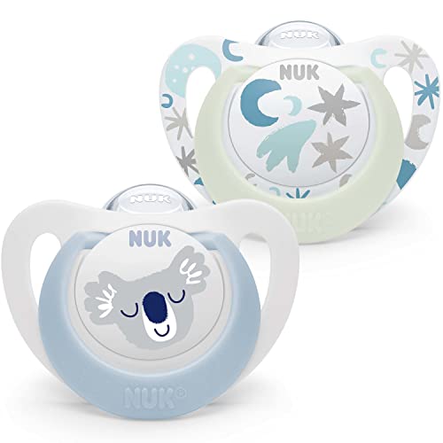 nuk-star-babyschnuller-0-6-monate-day-night-bpa-freies-silikon-blue-koala-2er-pa image 8