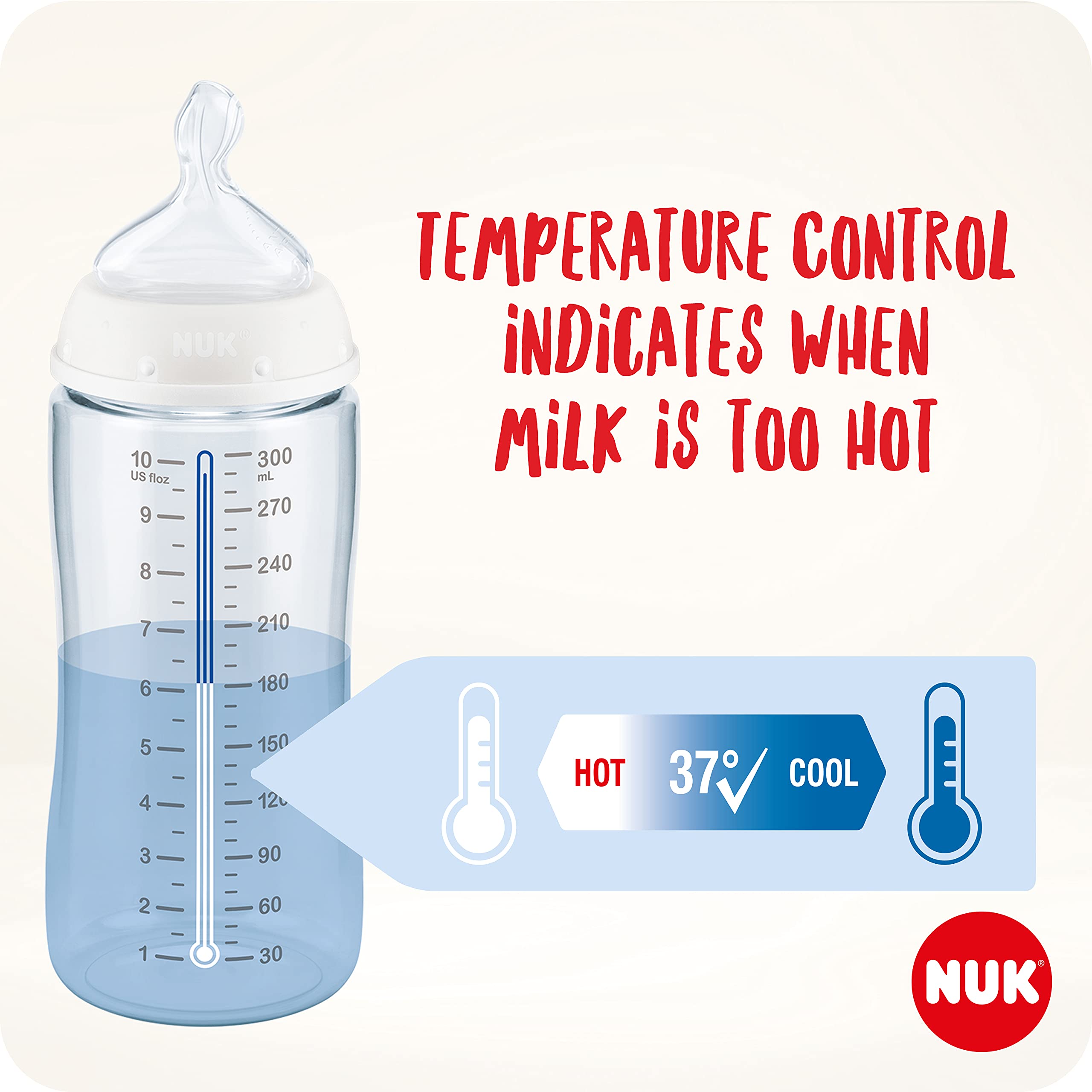 nuk-erste-wahl-babyflasche-0-6-monate-300-ml-temperaturanzeige-anti-kolik-ventil image 2