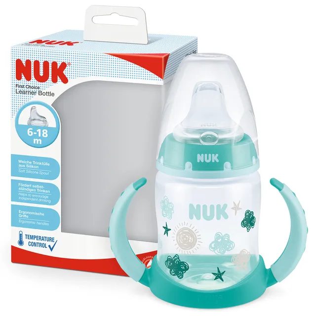 nuk-first-choice-trinklernflasche-150-ml-ab-6-18-monaten-temperature-control-aus image 1