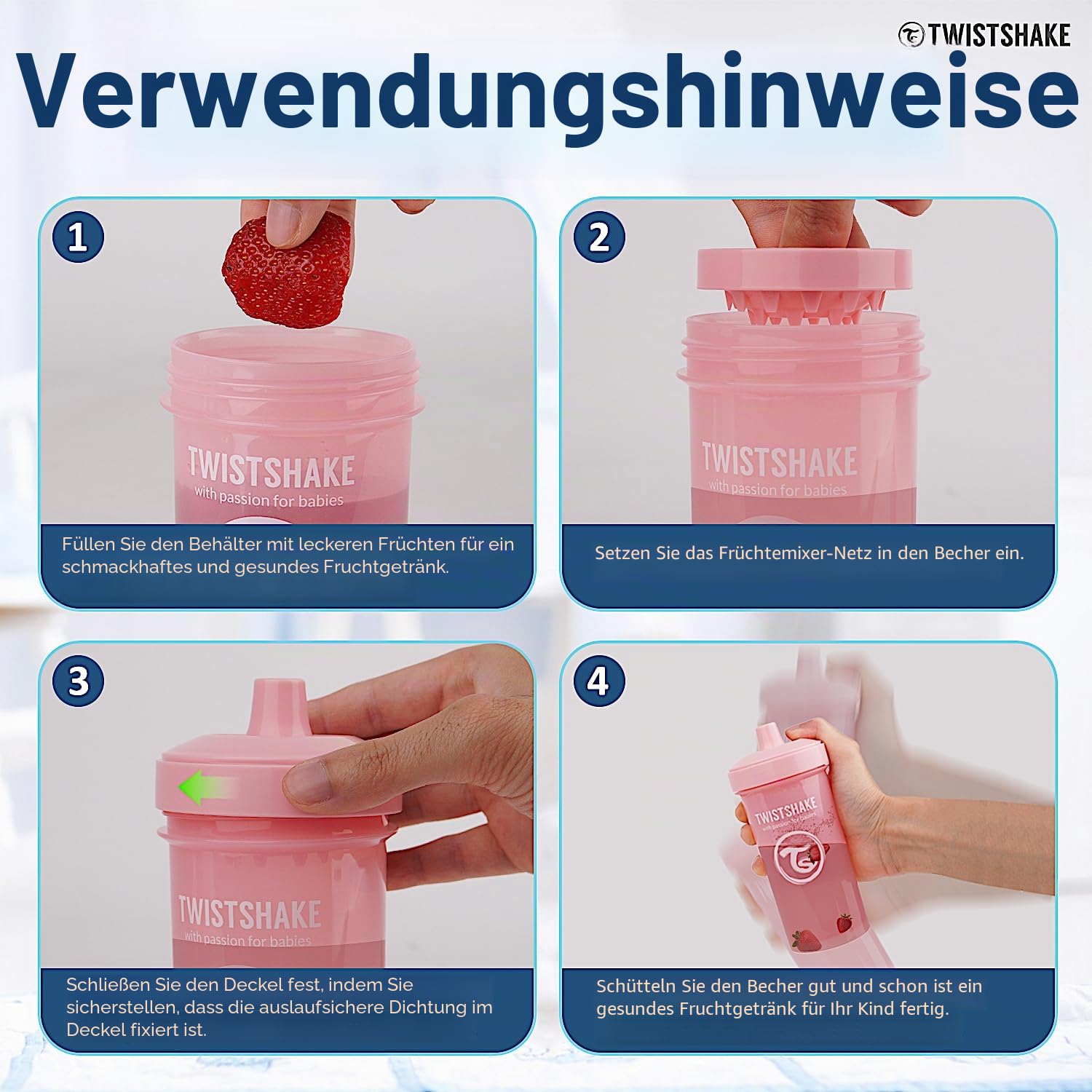 twistshake-kid-cup-trinkbecher-360-ml-auslaufsicher-mit-fruchtmixer-rosa image 5
