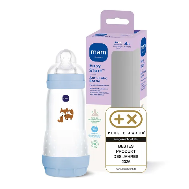 mam-easy-start-anti-colic-babyflasche-320-ml-4-monate-gr-e-2-fuchs-selbst-steril image 1