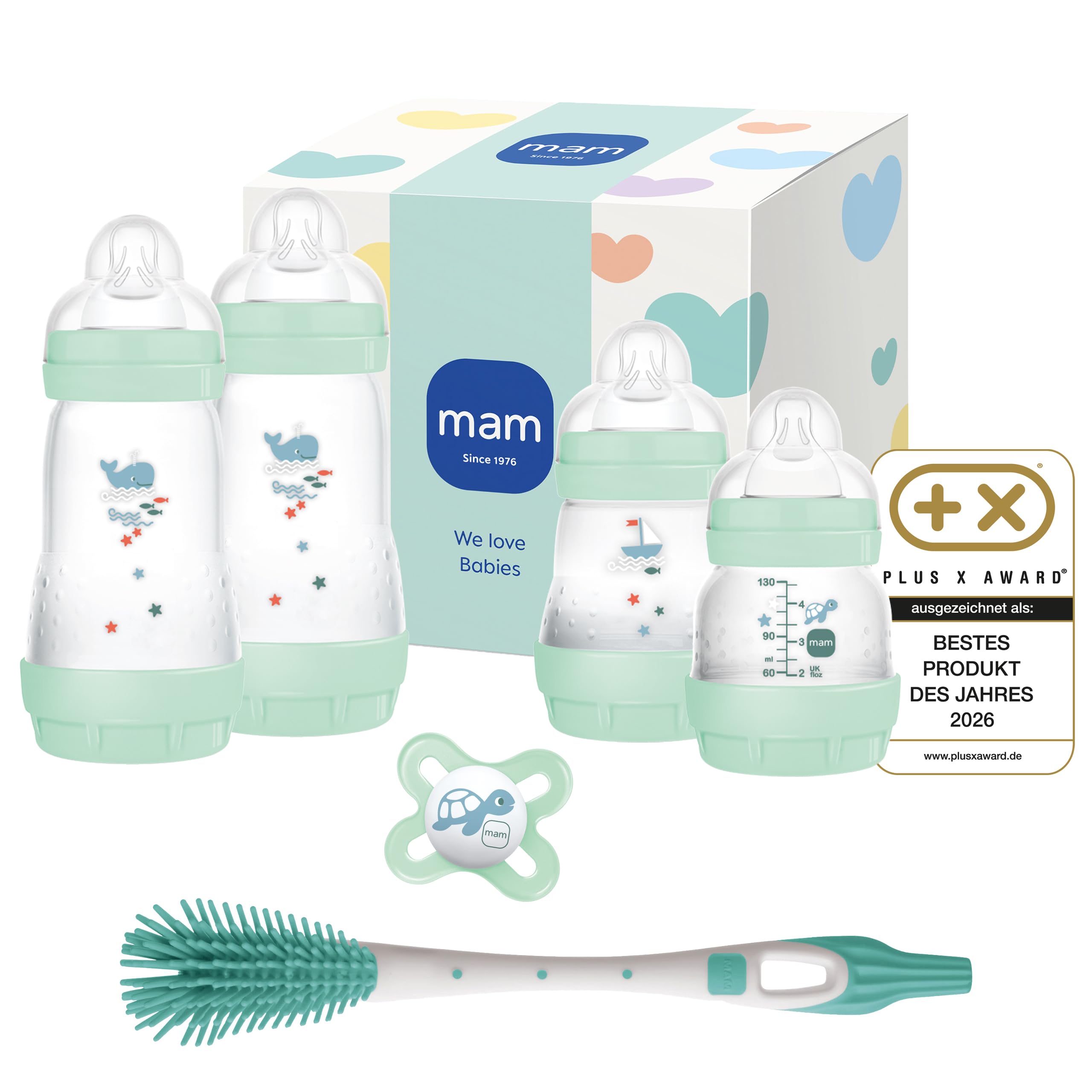 mam-easy-start-anti-colic-neugeborenen-set-4-flaschen-schnuller-soft-brush-0-mon image 1