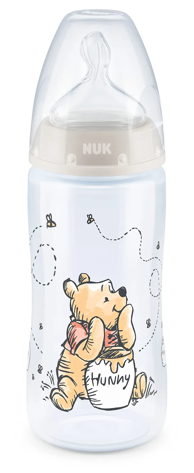 nuk-erste-wahl-babyflasche-0-6-monate-300-ml-temperaturanzeige-anti-kolik-ventil image 1