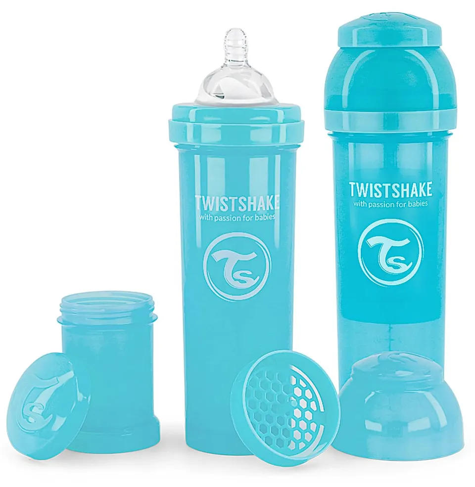 twistshake-anti-kolik-babyflasche-2er-pack-330-ml-mit-milchpulverbeh-lter-und-mi image 1