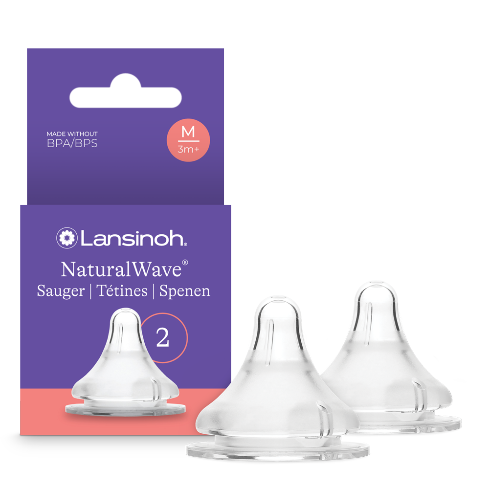 lansinoh-naturalwave-sauger-m-f-r-babys-ab-3-monaten-mittlere-gr-e-2-st-ck image 1