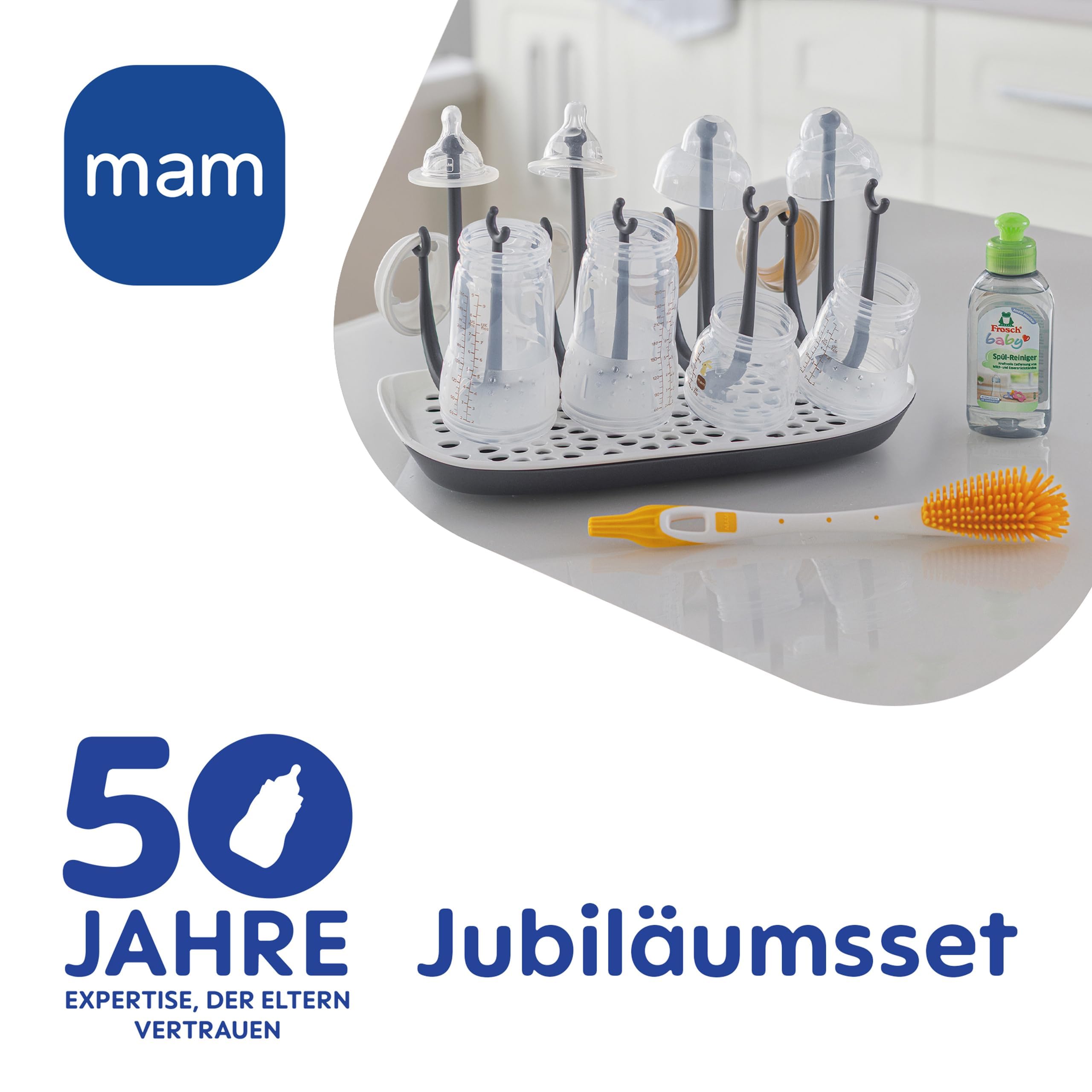 mam-easy-start-geschenkset-mit-trockengestell-0-monate-2-babyflaschen-2-flaschen image 2