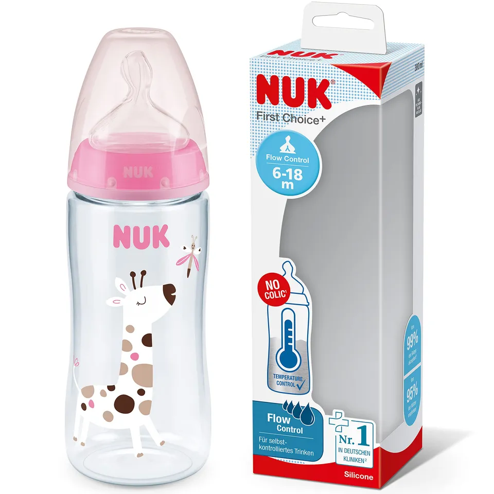 nuk-first-choice-babyflasche-300-ml-ab-6-18-monaten-temperature-control-flow-con image 1