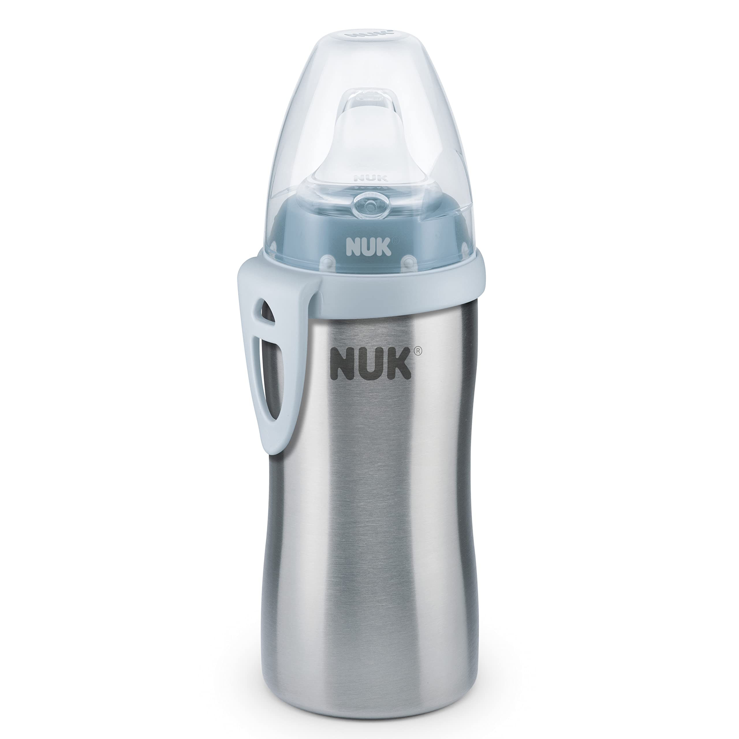 nuk-active-cup-trinklernflasche-aus-edelstahl-215-ml-ab-12-monaten-blau-auslaufs image 1