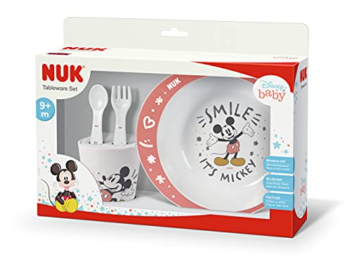 nuk-disney-micky-geschirrset-4-teile-ab-6-monaten-mit-teller-gabel-l-ffel-und-be image 5