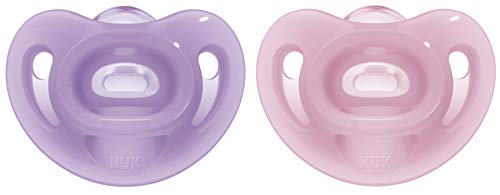 nuk-sensitive-schnuller-0-6-monate-100-silikon-bpa-frei-lila-rosa-2-st-ck image 4