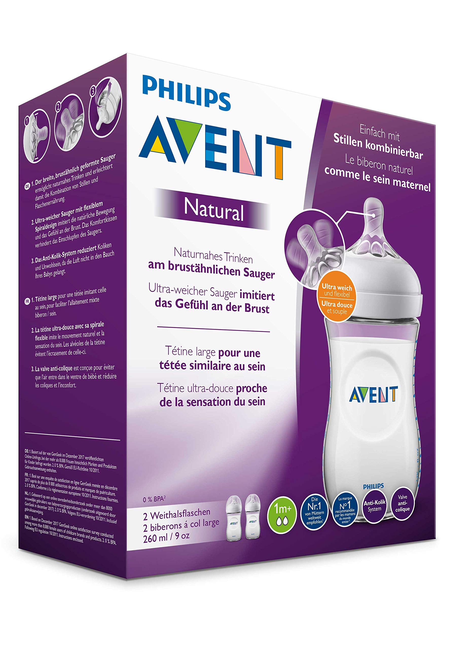 philips-avent-natural-babyflasche-scf033-27-mit-natural-sauger-langsamem-nahrung image 7