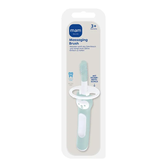 mam-massaging-brush-weiche-silikonborsten-ab-3-monate-t-rkis-inkl-sicherheitssch image 1