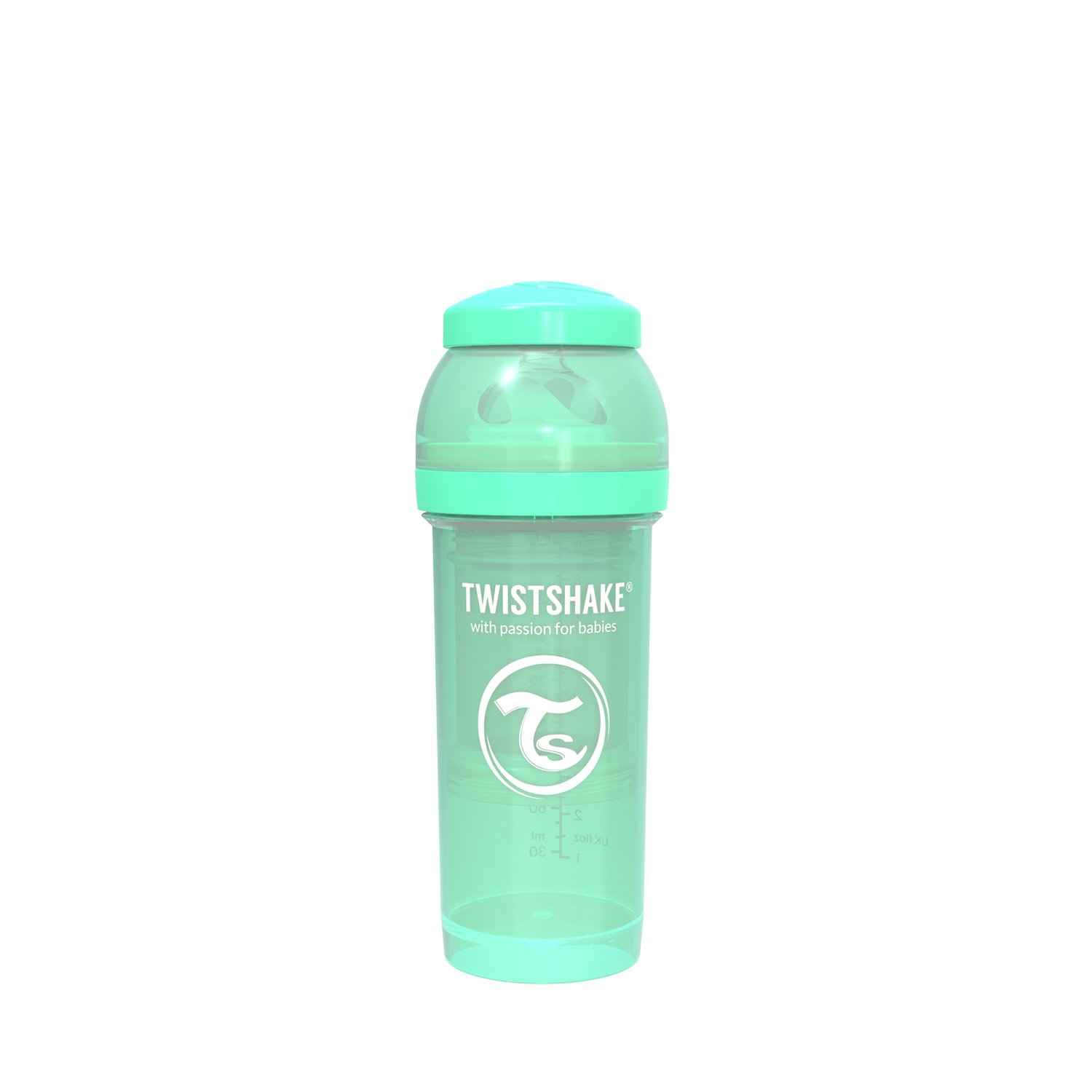 twistshake-anti-kolik-babyflasche-mit-milchpulverbeh-lter-und-mixer-260-ml-silik image 2