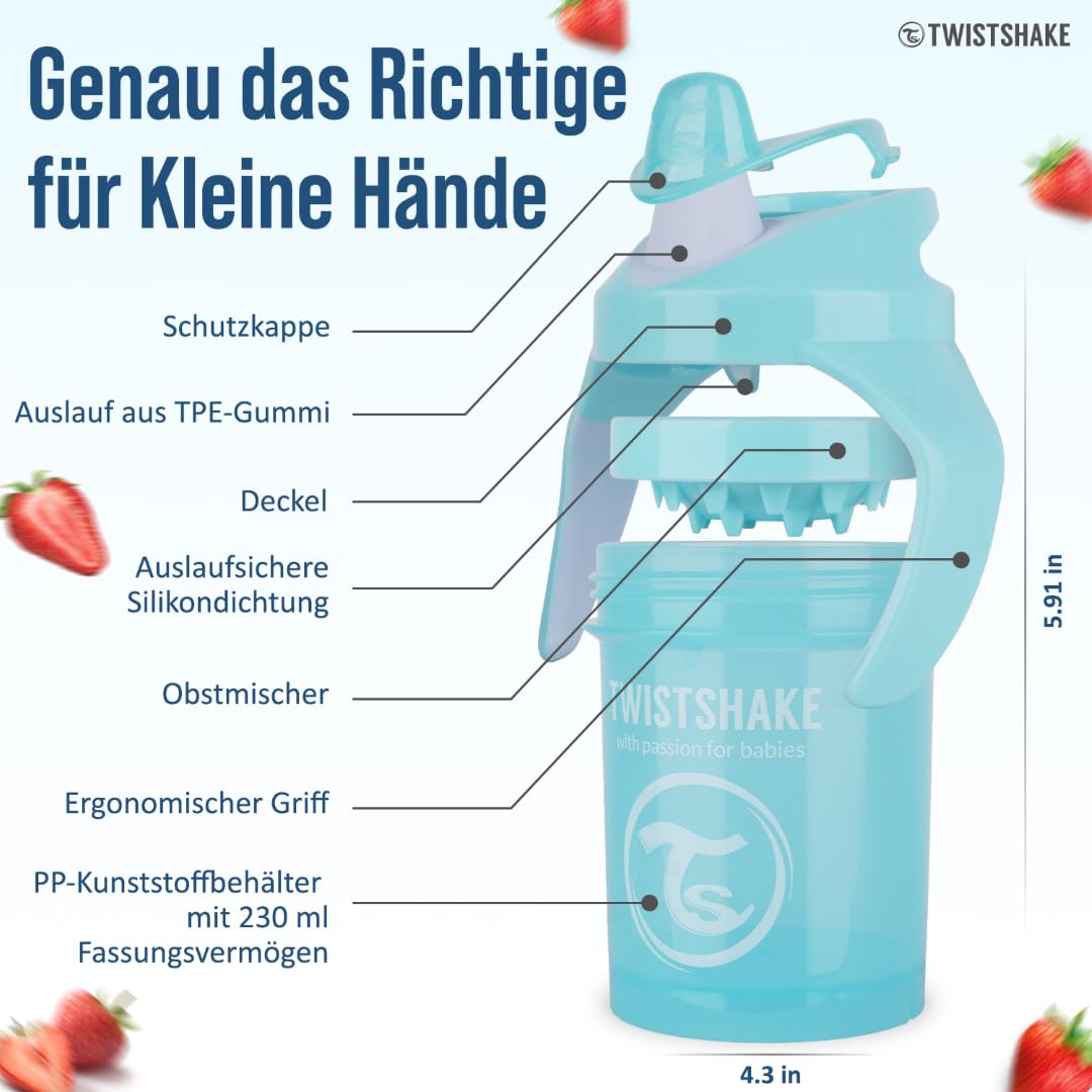 twistshake-2x-mini-baby-trinklerntasse-mit-weicher-t-lle-fruchtmixer-230-ml-blau image 4