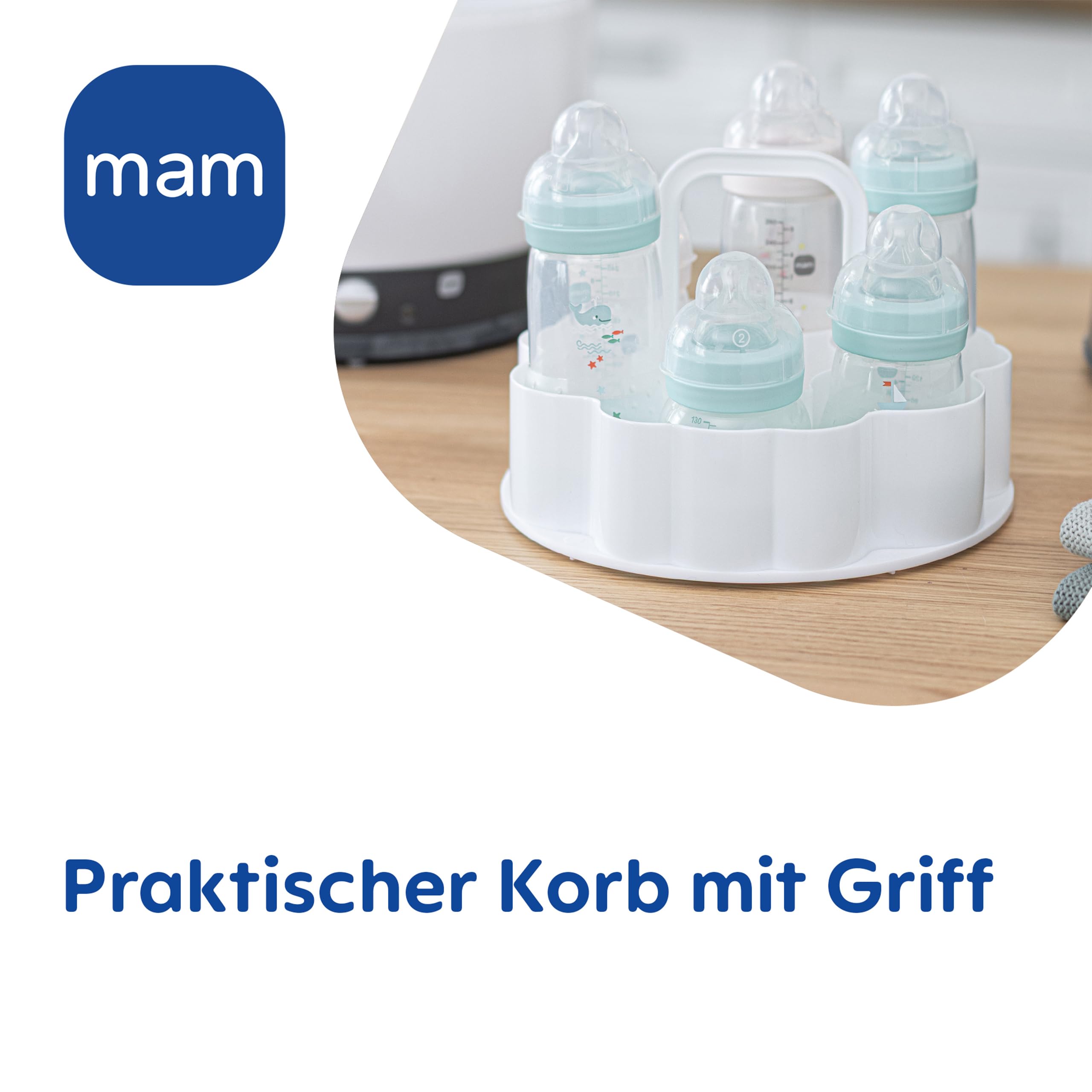 mam-elektrischer-dampfsterilisator-f-r-babyflaschen-sauger-zubeh-r-inkl-oberkorb image 4