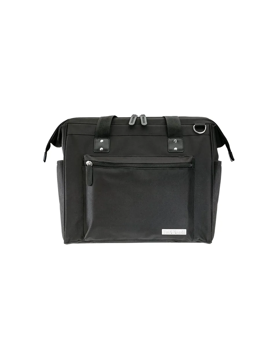 twistshake-wickeltasche-15-l-mit-wickelunterlage-und-babyflaschenf-cher-schwarz image 1
