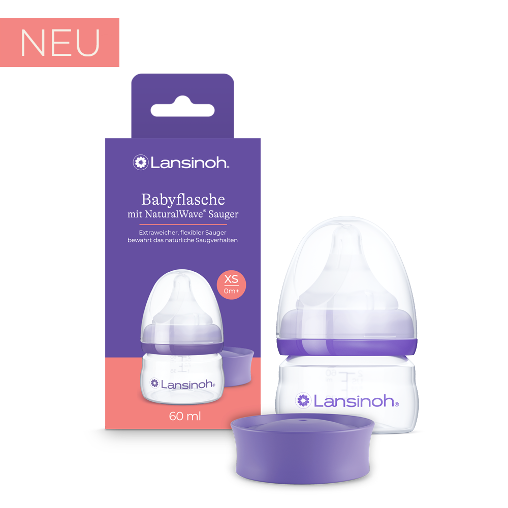 lansinoh-babyflasche-mit-naturalwave-sauger-xs-60-ml-f-r-neugeborene-und-gestill image 1