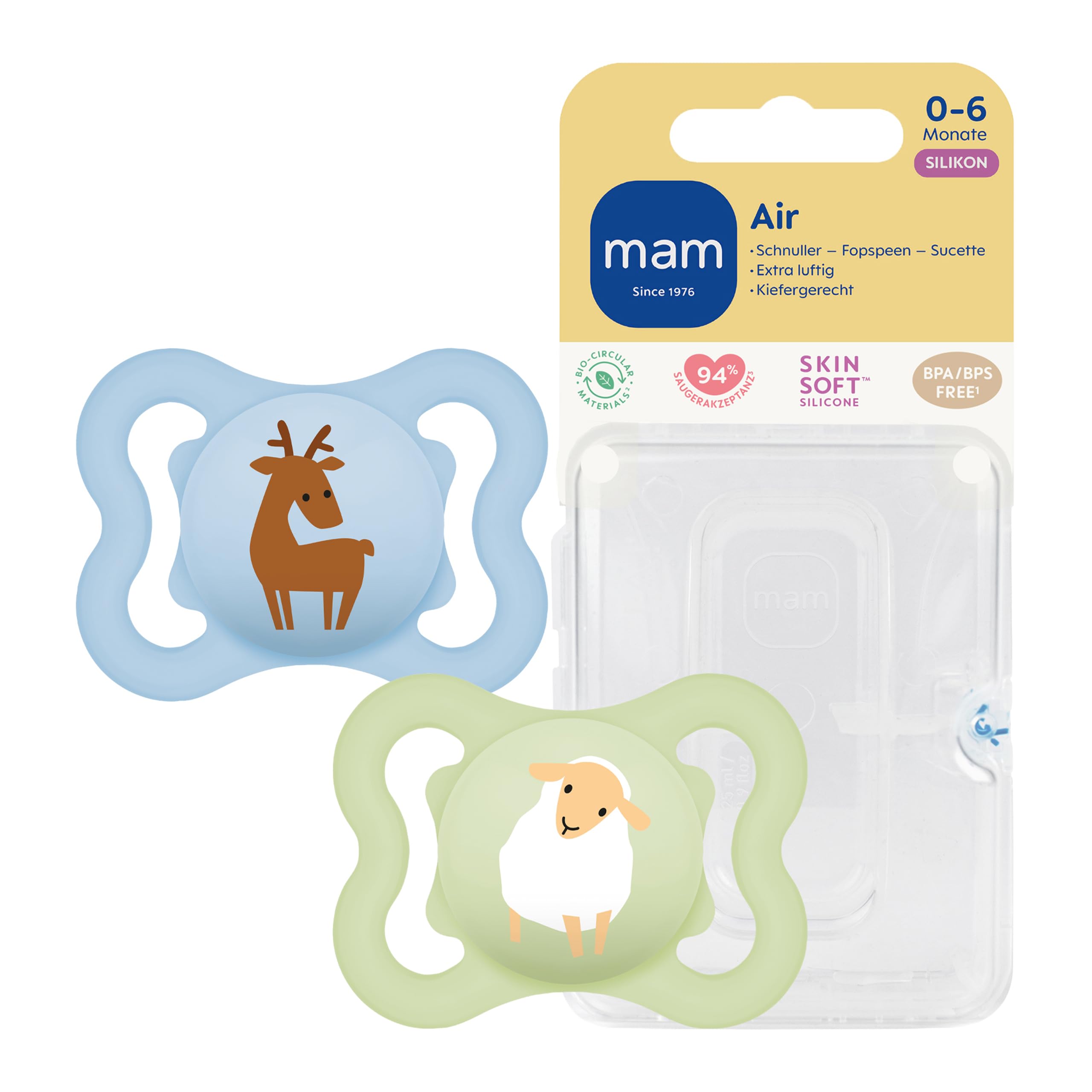 mam-air-schnuller-0-6-monate-skinsoft-silikon-gro-e-luftl-cher-rentier-schaf-2-s image 1
