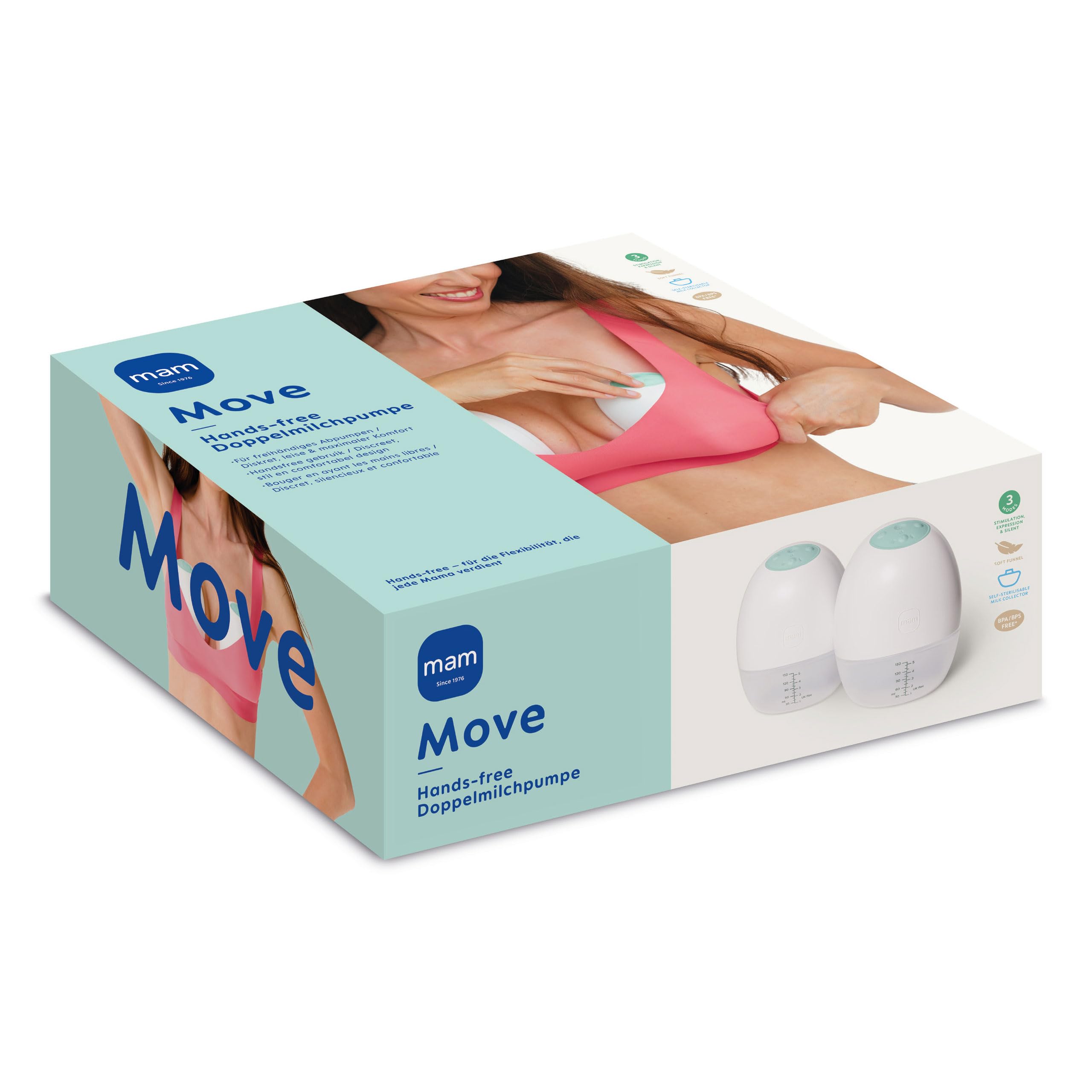 mam-move-doppelmilchpumpe-handsfree-ohne-schl-uche-oder-kabel-elektrisch-3-modi- image 2