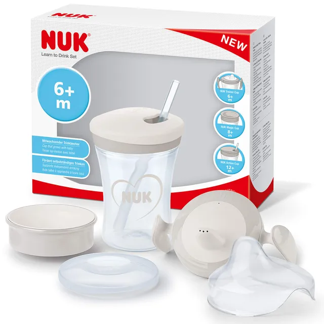 nuk-3-in-1-trinklernset-mit-trainer-cup-magic-360-und-action-cup-230-ml-ab-6-mon image 1