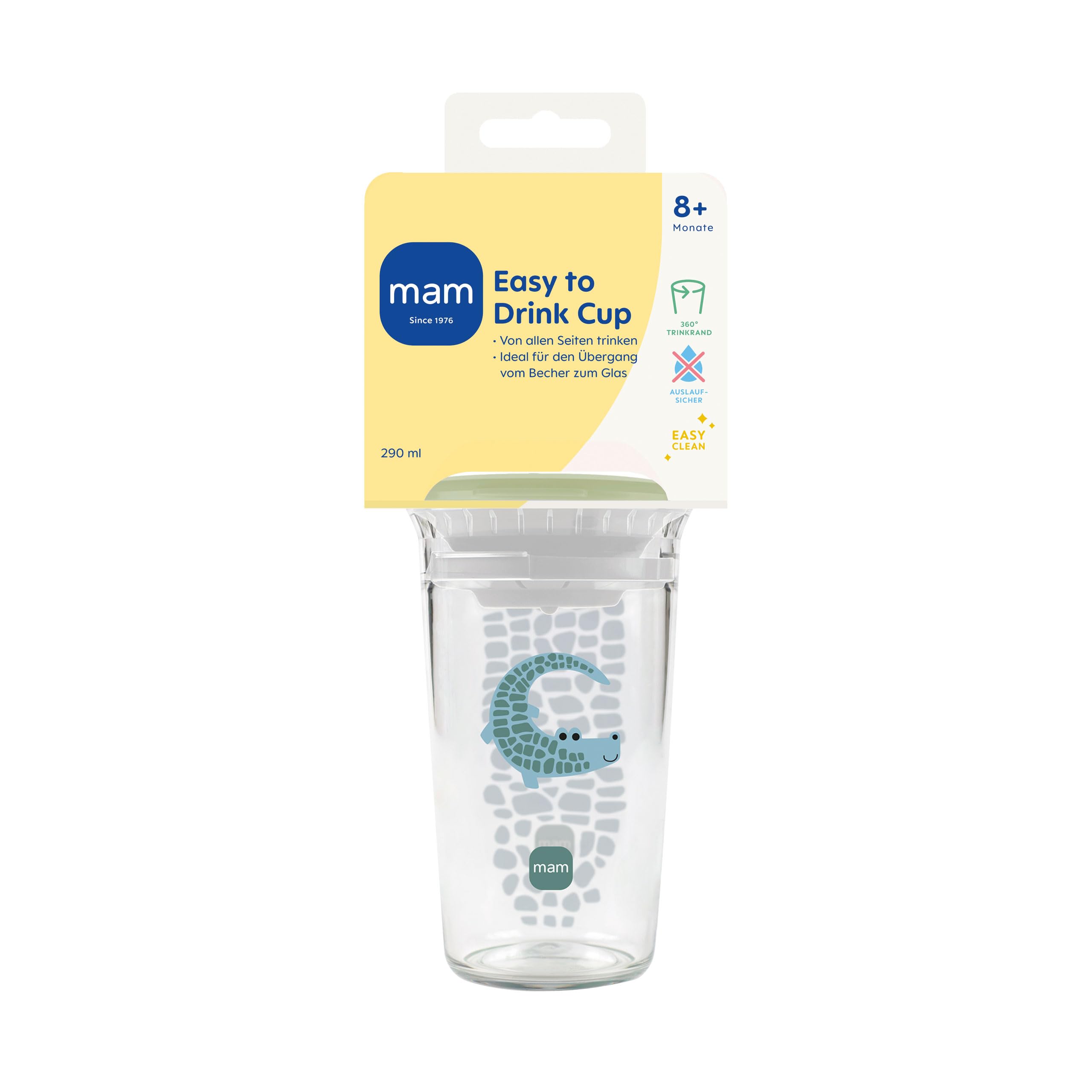 mam-easy-to-drink-cup-360-trinklernbecher-290-ml-ab-8-monaten-krokodil image 2