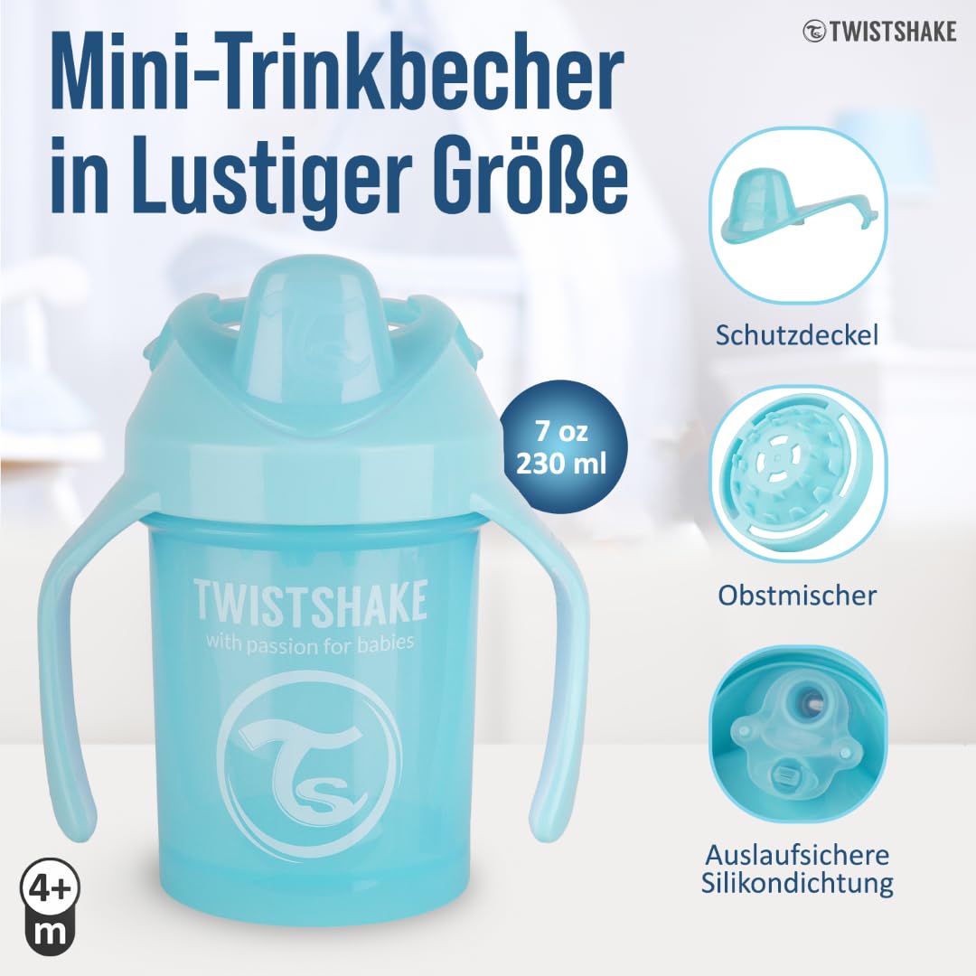 twistshake-2x-mini-baby-trinklerntasse-mit-weicher-t-lle-fruchtmixer-230-ml-blau image 2
