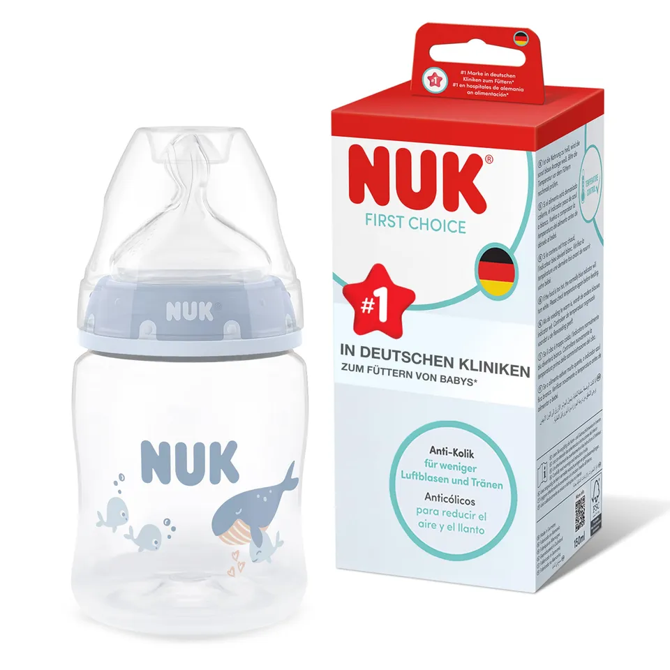 nuk-first-choice-babyflasche-150-ml-0-monate-anti-kolik-temperature-control-wal image 1