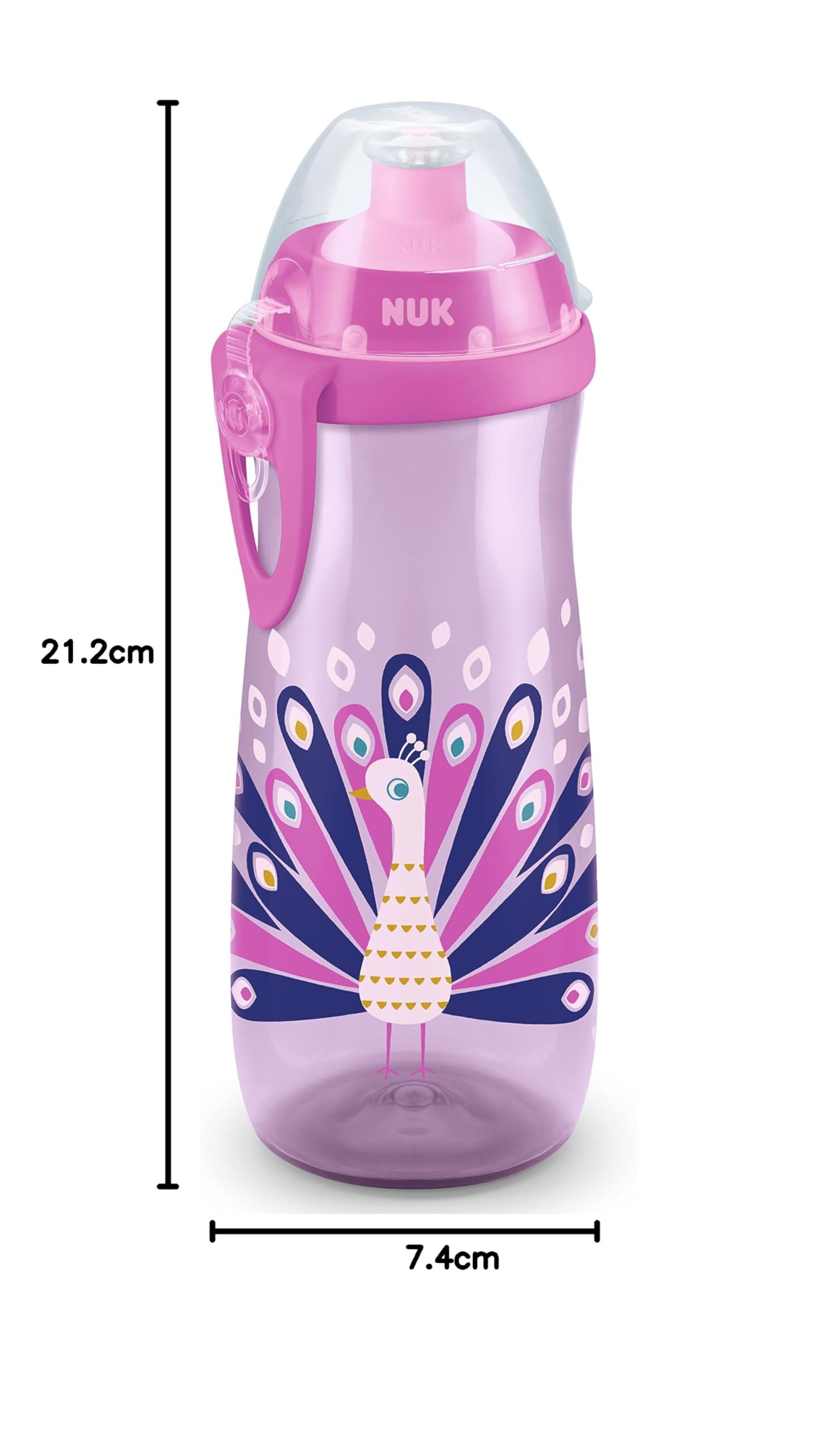 nuk-sports-cup-kinder-trinkflasche-mit-cham-leon-effekt-450-ml-ab-24-monaten-aus image 5