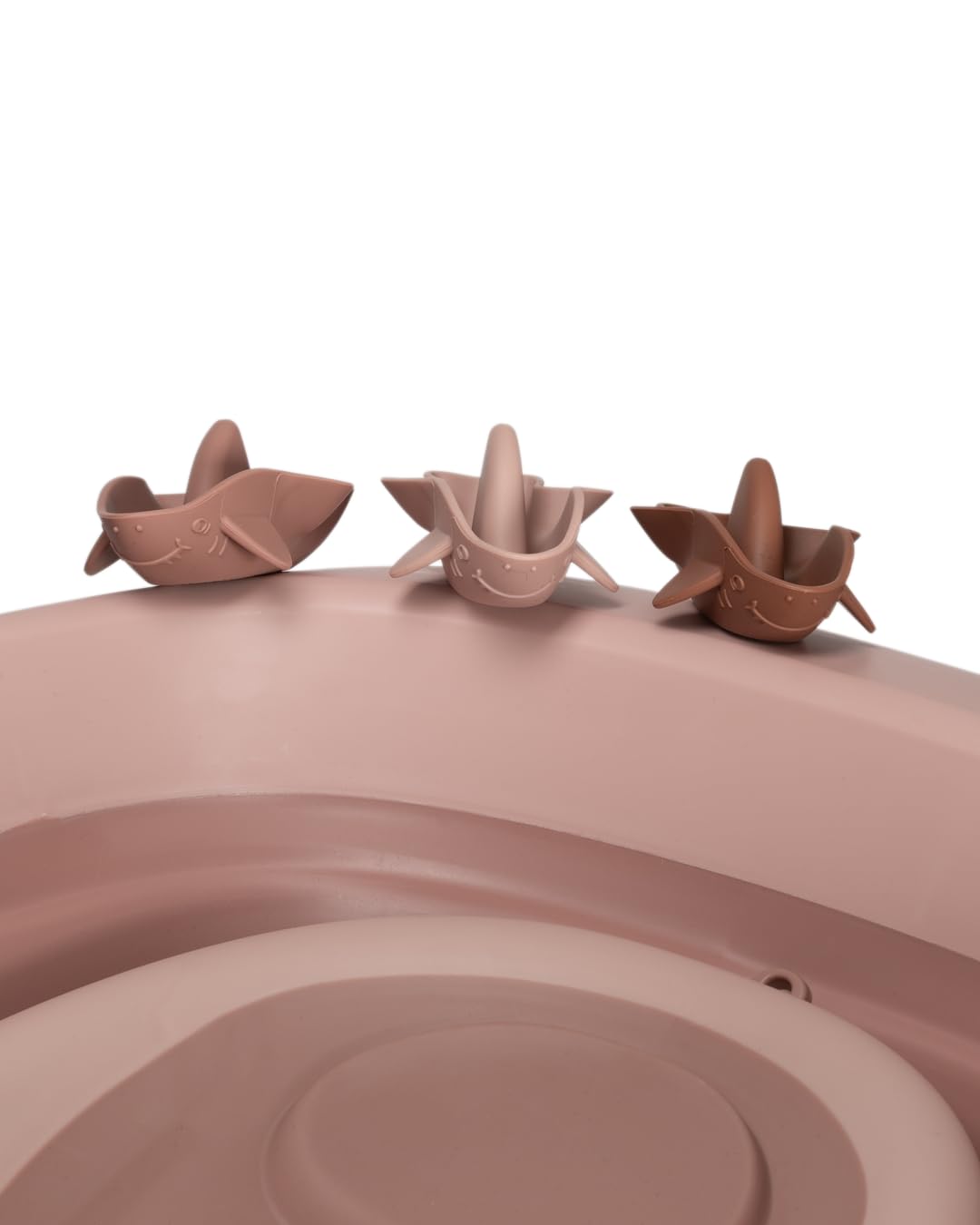 twistshake-babybadewanne-v2-set-faltbare-badewanne-mit-badekissen-sp-ler-30l-ros image 6