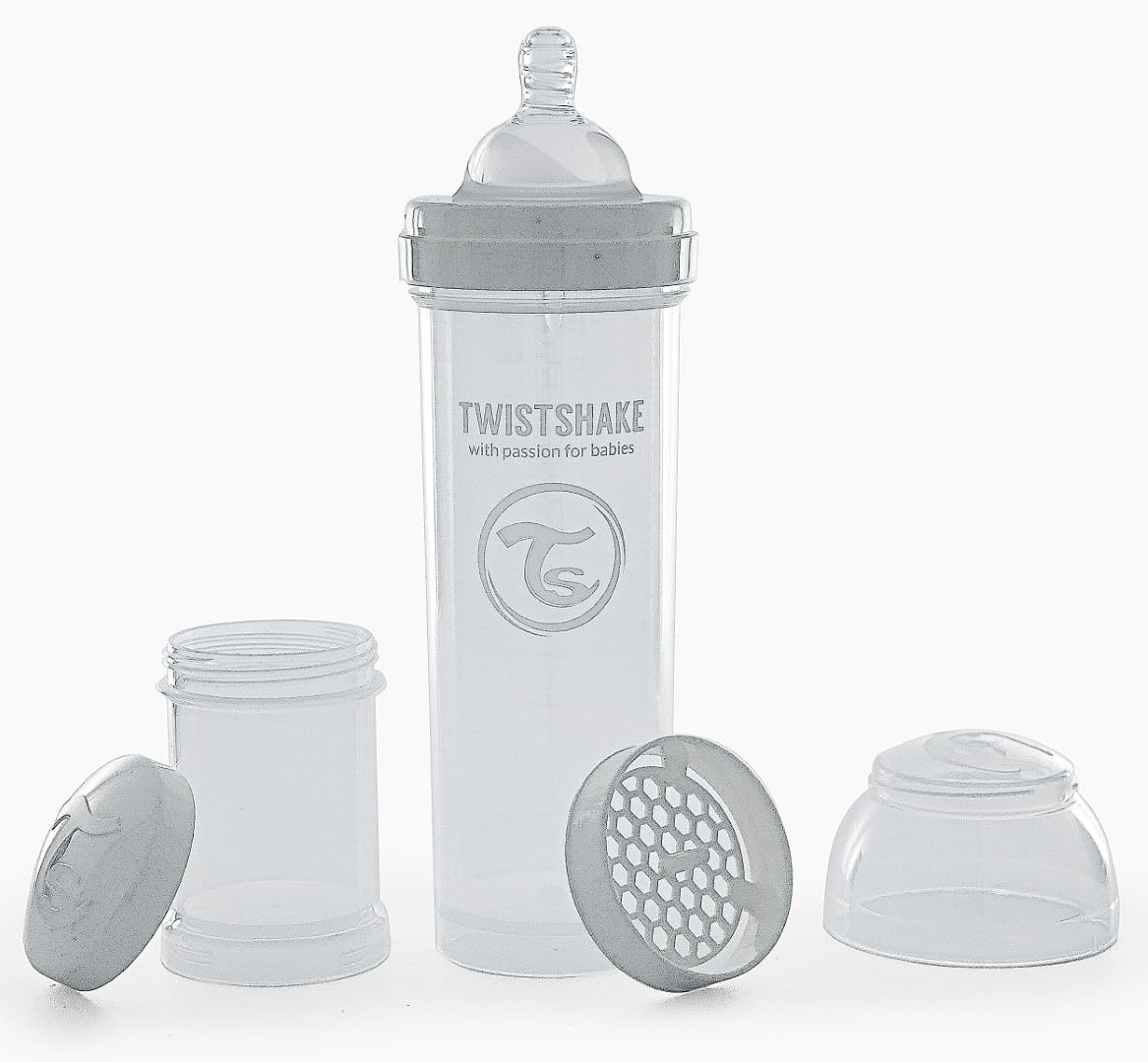 twistshake-anti-kolik-babyflasche-330-ml-mit-milchpulverbeh-lter-und-mixer-schne image 1