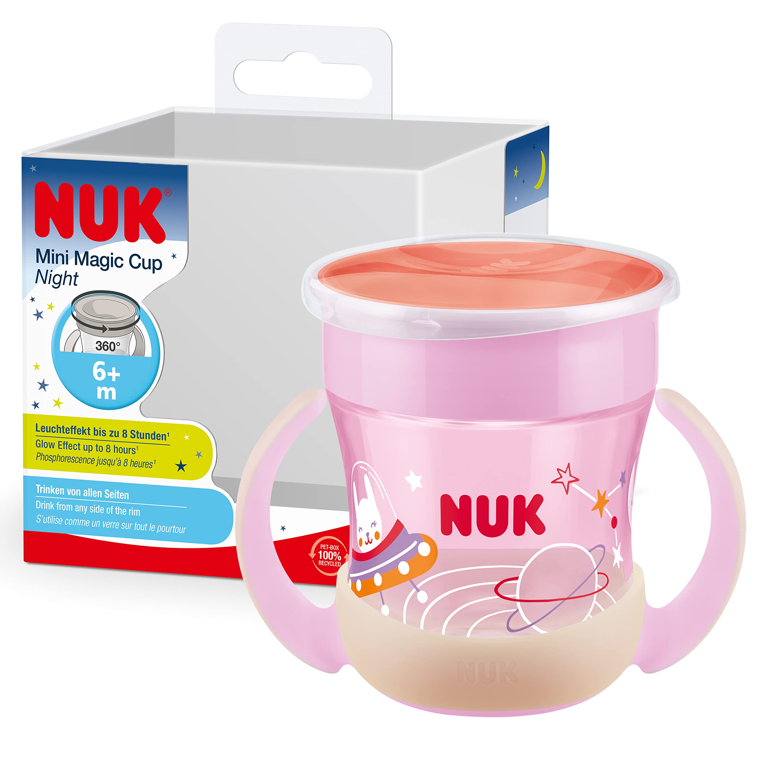 nuk-mini-magic-cup-night-trinklernbecher-160-ml-360-auslaufschutz-leuchtet-im-du image 1