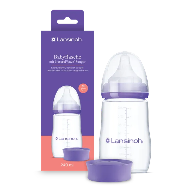 lansinoh-babyflasche-mit-naturalwave-sauger-240-ml image 1