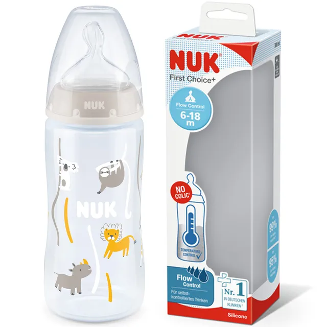 nuk-first-choice-babyflasche-6-18-monate-300-ml-temperature-control-flow-control image 1