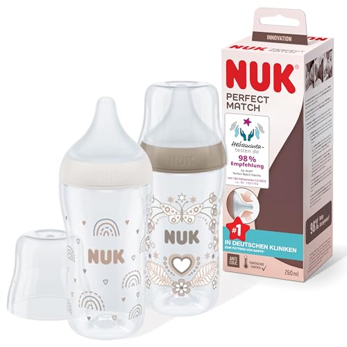nuk-perfect-match-babyflaschenset-2-x-260-ml-ab-3-monate-temperature-control-ant image 7