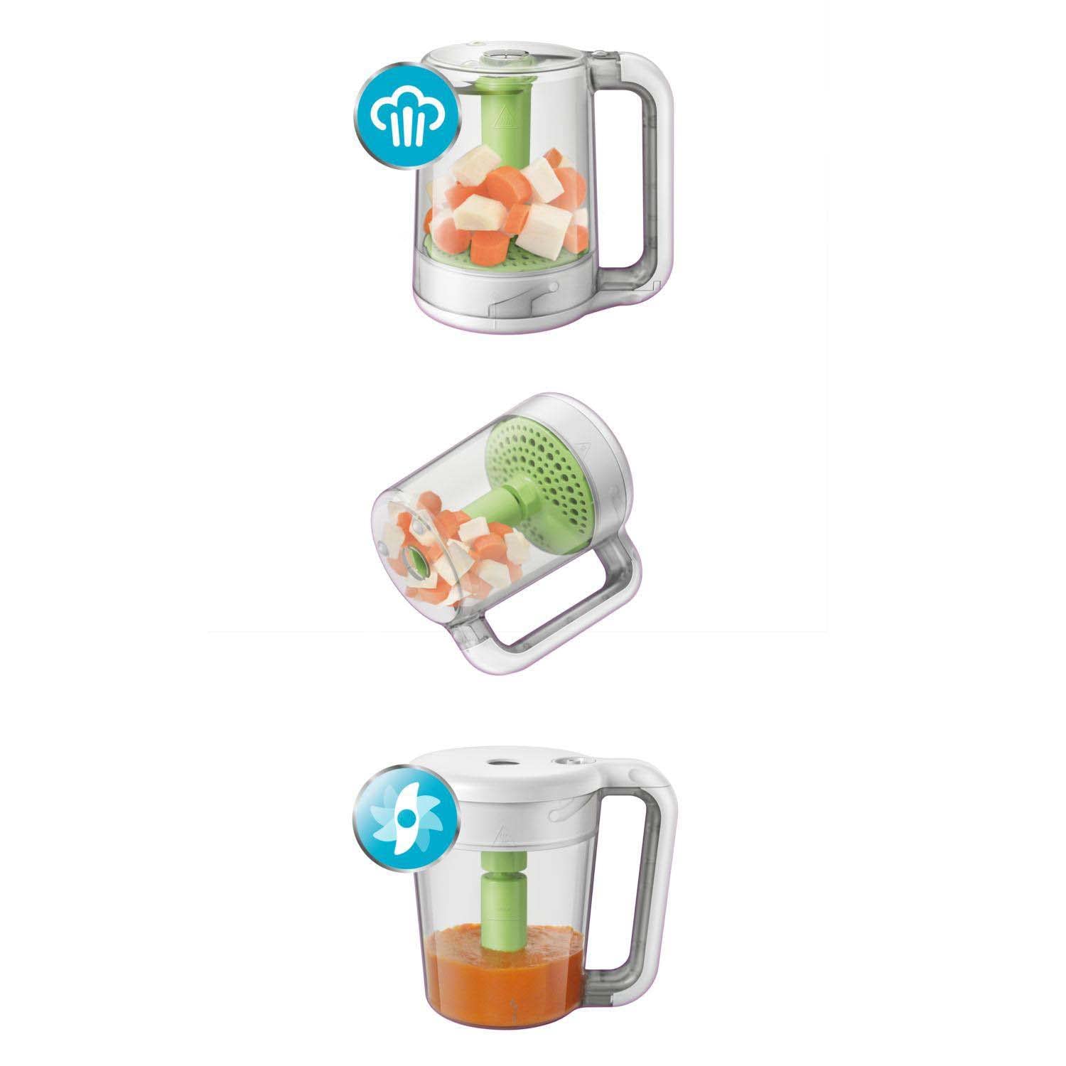 philips-avent-2-in-1-babynahrungszubereiter-dampfgarer-und-mixer-800-ml-modell-s image 5