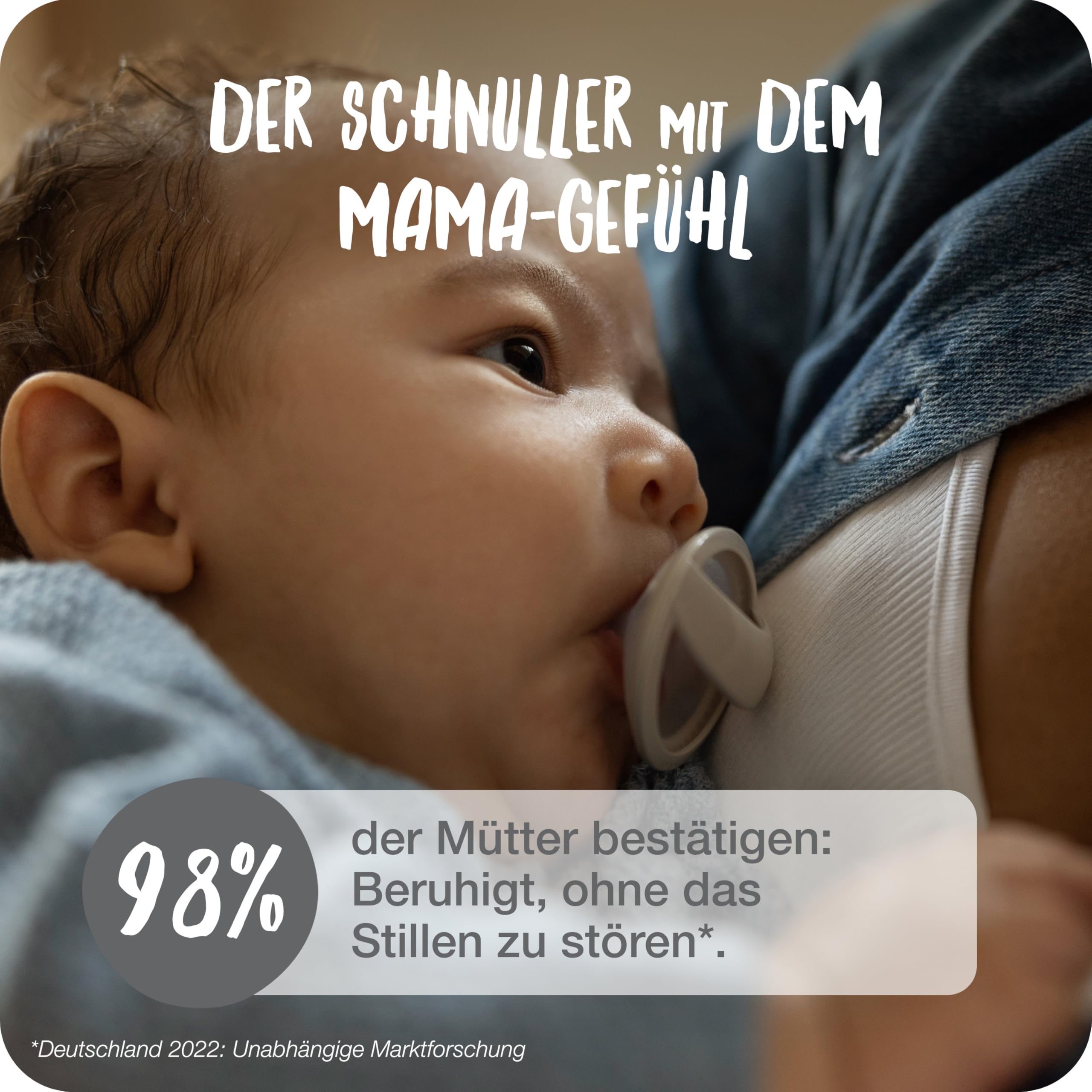 nuk-mommyfeel-babyschnuller-0-9-monate-stillfreundlich-silikon-blush-sandstone-2 image 2