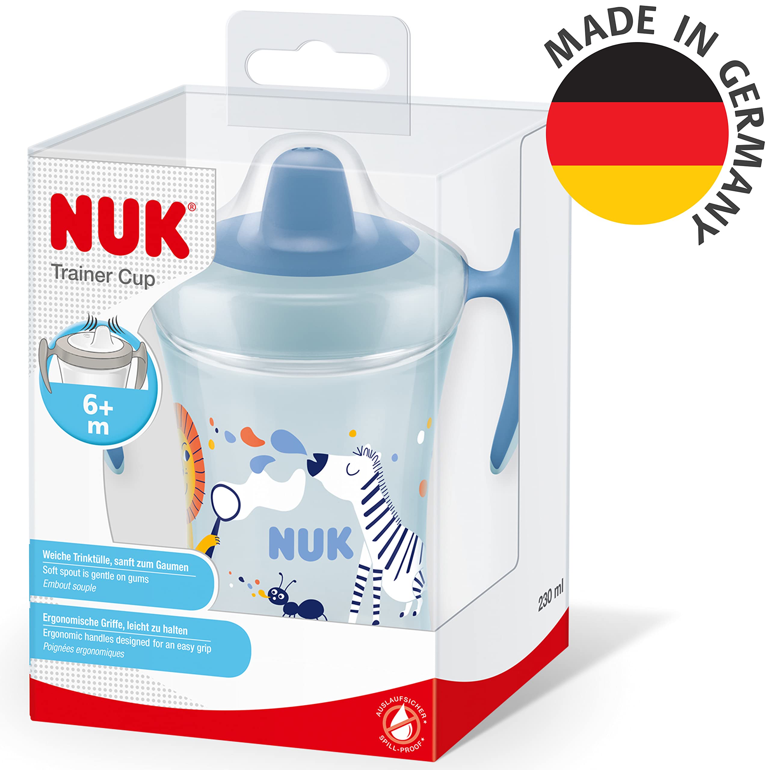 nuk-trainer-cup-trinklernbecher-230-ml-6-monate-auslaufsicher-blaues-zebra image 7