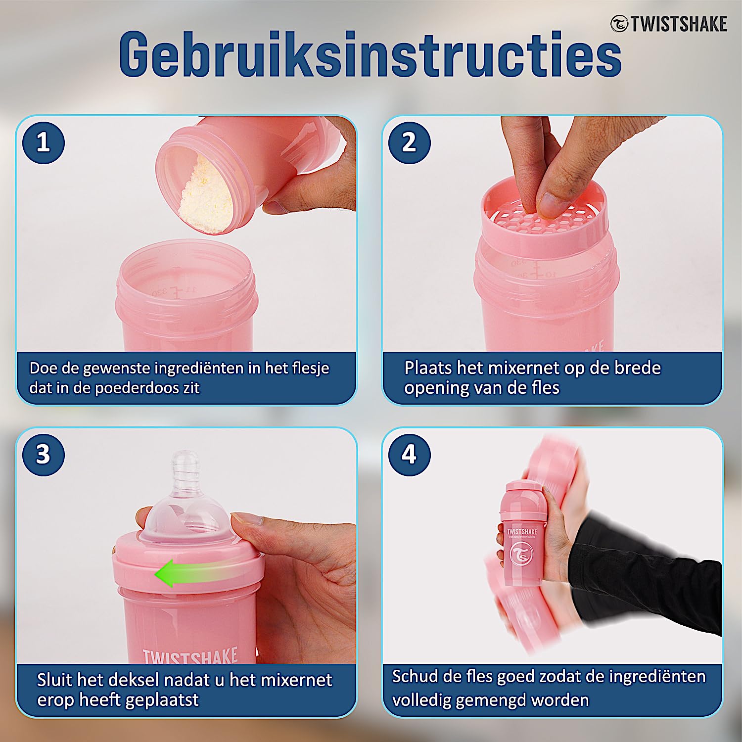 twistshake-anti-kolik-babyflasche-mit-milchpulverbeh-lter-und-mixer-260-ml-rosa- image 5