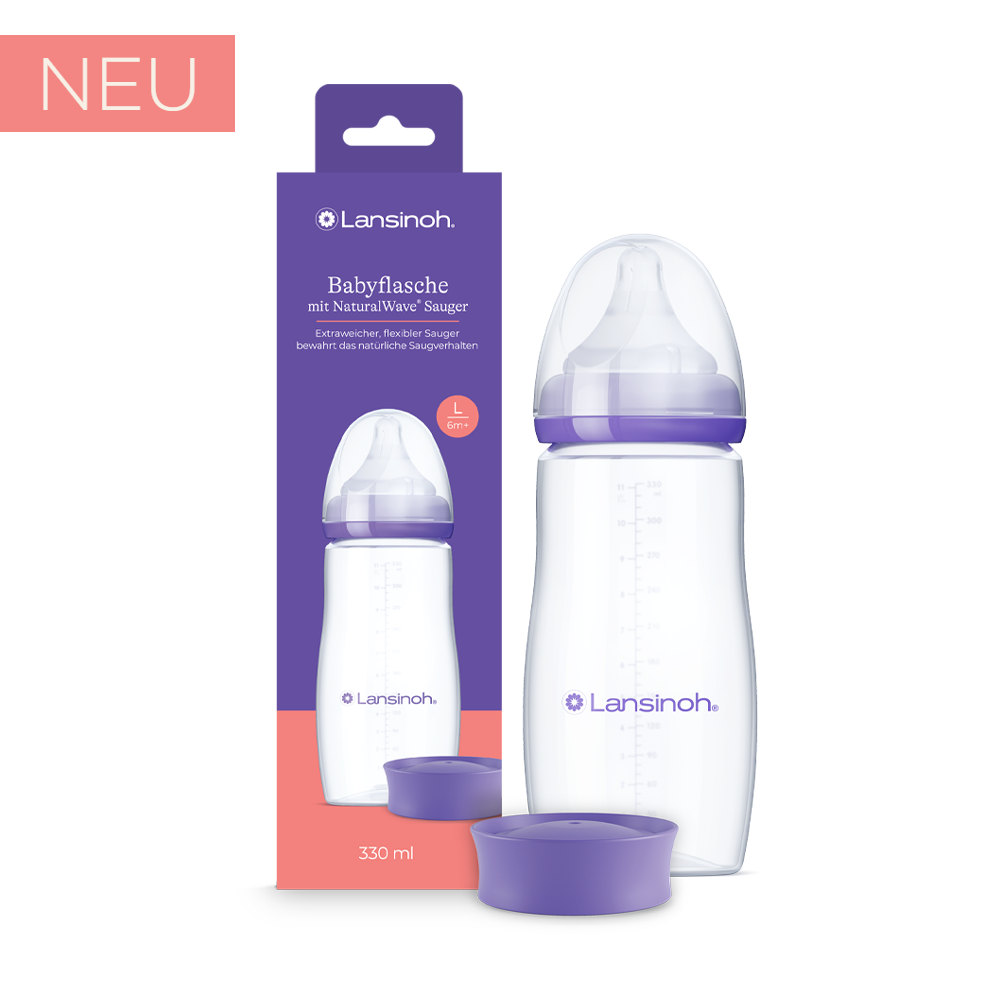 lansinoh-naturalwave-babyflasche-mit-sauger-l-330-ml image 1